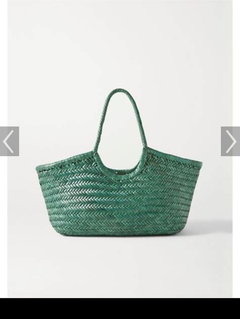 Dragon Diffusion Small Nantucket Parrot Green Woven ToteBag
